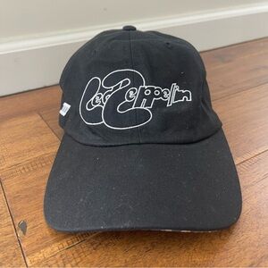 Led Zeppelin Official Merchandise Black Hat Cap Adjustable Size Band Rock